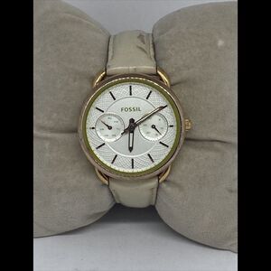 Fossil Tailor ES3954 Women's Beige Leather Analog Dial Quartz Wrist Watch RQ99